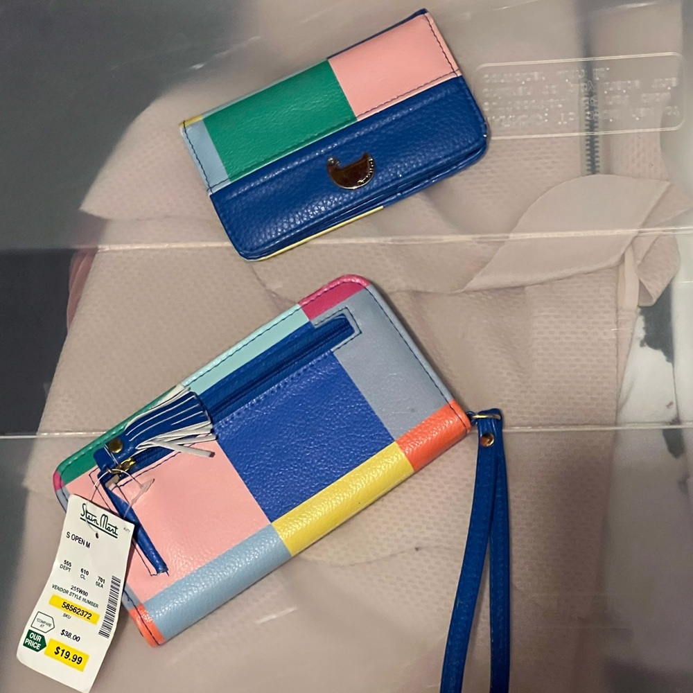 Buxton Duck Patchwork Wallet Set